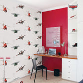 Planes Spinning Wheels Wallpaper - Kids Haven